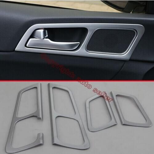 ABS Pearl Chrome Interior Car Decoration Door Handle Cover Trim Molding For KIA Sportage 2016 2017 2018
