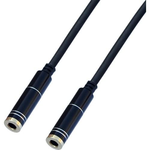 4pole DC3.5mm Jack Female to Female Extension stereo Audio Cable 20cm