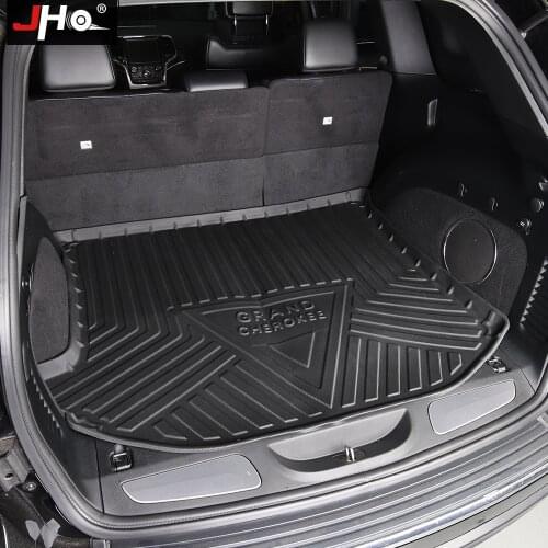 JHO Car Rear Cargo Boot Liner Trunk Floor Mat Carpet Tray For Jeep Grand Cherokee 2014-2020 2015 2016 2017 Interior Accessories