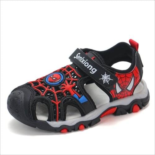 2021 New summer spiderman childrens shoes sandals boys beach shoes toddler girls shoes children fashion sports sandals