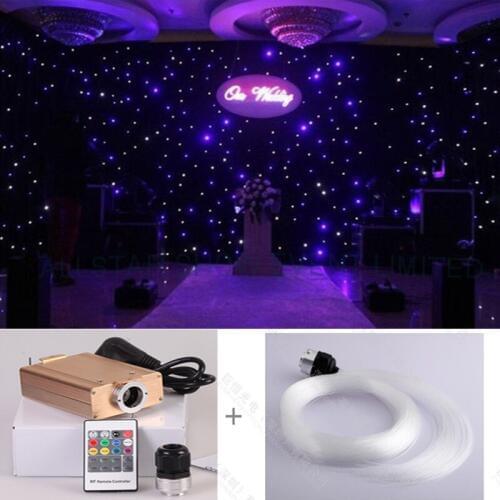 DIY star starry wall LED optic fiber light kits for party and wedding stage decoration lights