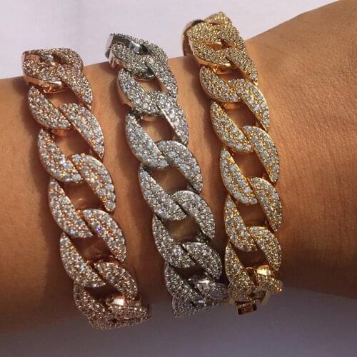 Length 17cm Luxurious AAA Zircon Elements hemp rope shape Crystal Bracelet Fashion Jewelry Made with Wholesale