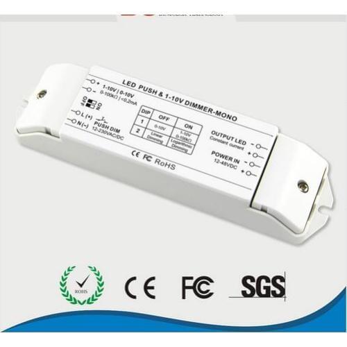 BC-331-350 0/1-10v dimming driver,DC12-48v 350mA LED dimmer fluorescent and LED lamps dimming driver push dimmer