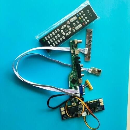 Kit for HSD190MEN3 1280x1024 30pin Screen Audio LCD AV TV VGA HDMI USB Panel LED LVDS Controller Board Monitor Remote 4 lamps