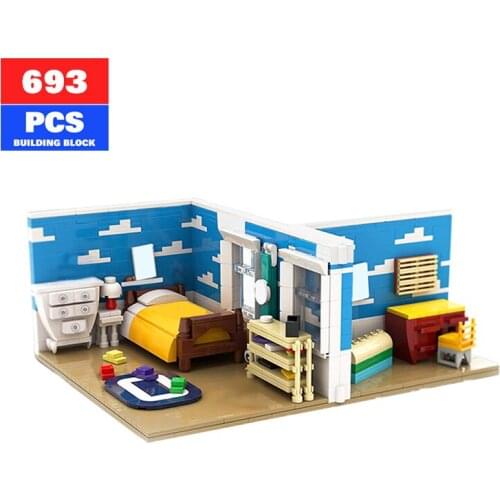 Moc Friends Andys Room Building Blocks Model City Street View Movie Series Creator Expert Childrens Toys Girls Toys Gifts