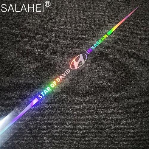 Car Emblem Laser Reflective Sticker Car Full Body For Hyundai Tucson Elantra Creta IX25 IX35 Sonata Solaris Santa Fe I30 Accent