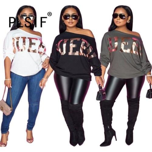 Summer Spring Letter Print Casual Sweatshirt Full Sleeve Street Wear Tops Clothes Lady Outdoor Wear