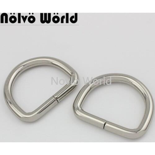 Nolvo World 5-20-100pcs 5 colors 32.2*24.7mm metal D ring open buckles,1-1/4" men diy hardware accessories
