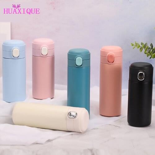 Fashionable Car Macaron Couple Cup Portable Double-layer Insulation Stainless Steel Vacuum Insulation Thermoses Water Cup