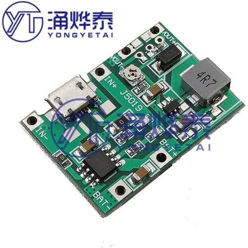 3.7V liter 5V9V adjustable module 2A multimeter modified 18650 lithium battery charging booster discharge Free shipping