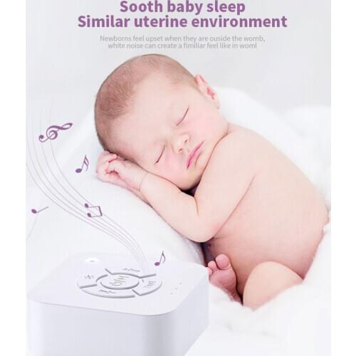 Hot White Noise Machine USB Rechargeable Timed Shutdown Sleep Sound Machine For Sleeping Relaxation for Baby Adult Office Travel