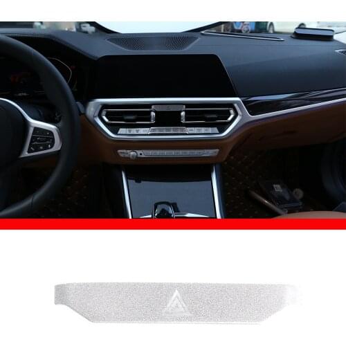 Stainless Steel Car Styling Double Flash Mode Button Sticker for BMW 3 Series G20 G28 20-21 Air Conditioning Mode Button Sticker