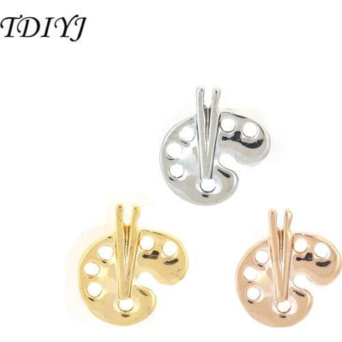 TDIYJ Jewelry 6Pcs New Hobby Keeper Sketchpad Keeper Slide Charms for Leather Keeper Bracelet