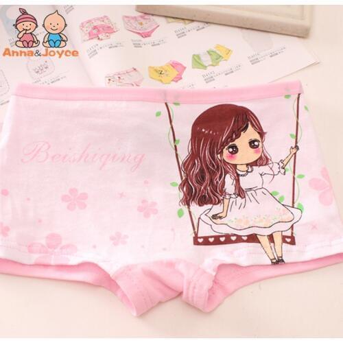 3pc/lot Cotton Underwear Princess Cartoon Boxers Pant Girls Underwear for 2 To 12 Years