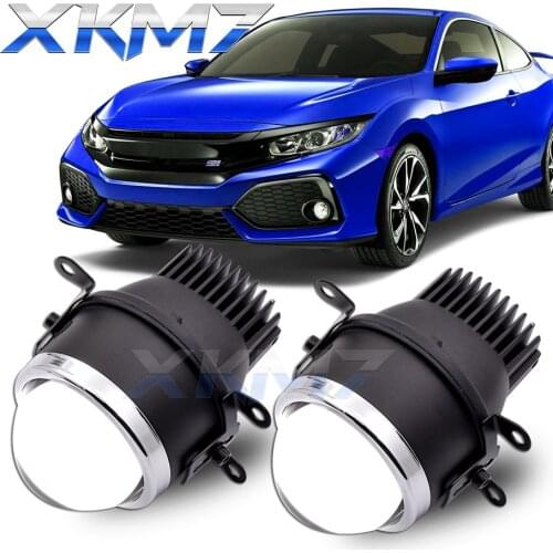 Bi-led Lenses Fog Light Tuning For Honda Civic/CR-V/Accord/FIT/Odyssey/Insight 3.0 inch LED Projector PTF Car Lights Accessories