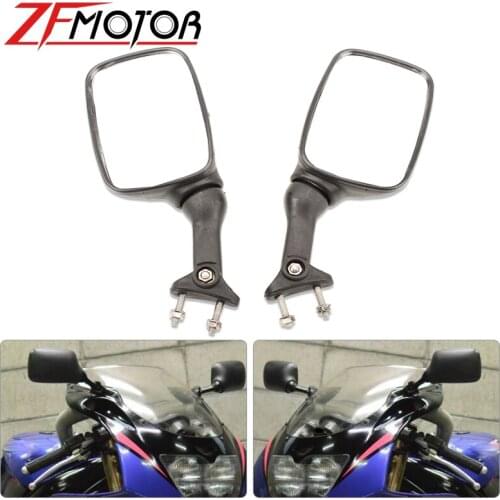 Rearview Mirror Motorcycles Handle Bar End Rearview Side Mirrors For KAWASAKI ZXR250 ZXR400 Black Scooter Modified Parts Mirror