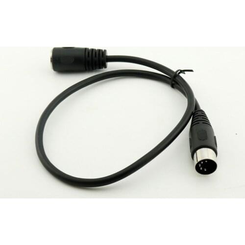 1pcs DIN MIDI 5 Pin Male to Female Audio Tape Recorder Amplifier Extension Cable 50cm