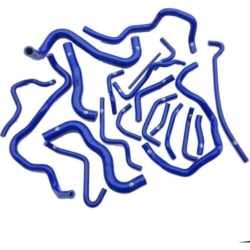 Radiator silicone Cooler pipe turbo charger supercharger For Honda Civic MK10 Silicon Radiator Hose Kit 22pcs /set