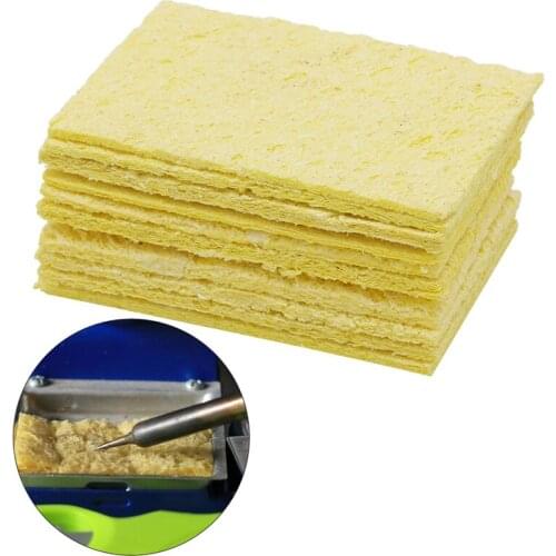10pcs Electric Welding Soldering Iron Sponge Cleaning Cleaner Pads