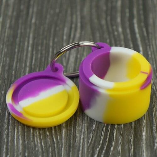 10Pcs Silicone Storage Box Jar 6ml Container for Oil Wax Jars Dab Random Color Smoking Accessories Smoke Herb Tobacco Vaporizer