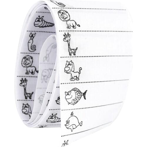 100 Pre-cut Iron-on Cotton Name Tapes Labels Tags For Schoolwear, Clothes, Etc