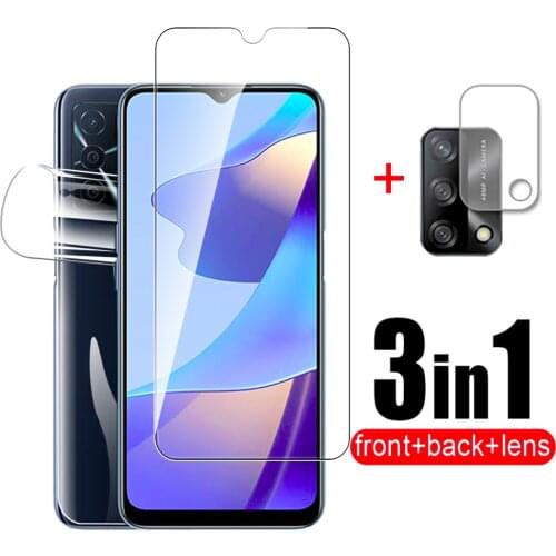 3in1 Screen Protector For Oppo A16 6.52 inch Tempered glass for Oppo A 16 16A appo A16 CPH2269 back hydrogel film camera film