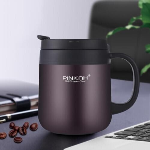 350ml Practical Stainless Steel Thermal Insulation Teacup Travel Office Vacuum Thermos Water Bottle Home Coffee Water Mugs
