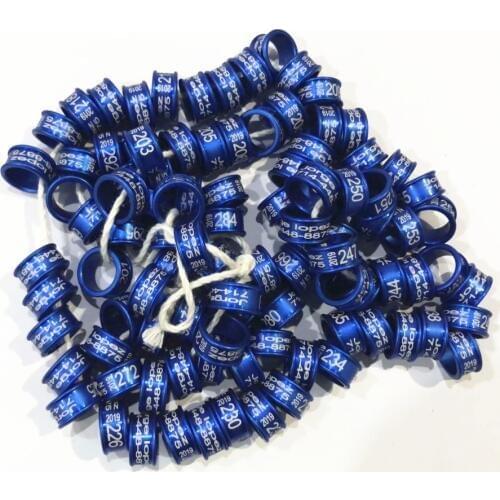 350pieces Leg bands ring use for pigeon aluminium pigeon ring tag year name logo serial numbered