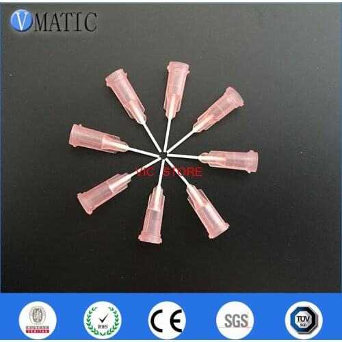 Free Shipping 100Pcs 20G Pink 0.5'' Pp Flexibility Dispenser Needle Tips Glue Dispensing Needle 1/2 Inch