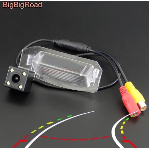 BigBigRoad Car Intelligent Dynamic Trajectory Tracks Rear View Parking CCD Camera For Peugeot ION Night Vision Waterproof