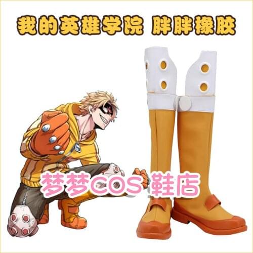 Anime My Hero Academia Boku No Hero Akademia Eijirou Kirishima Yellow Cosplay Shoes Boots Halloween Cosplay Costume Accessories