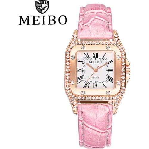 New Women Casual Quartz Leather Band Newv Strap Square Wrist Watch Top Brand Luxury Waterproof Watch часы женские наручные