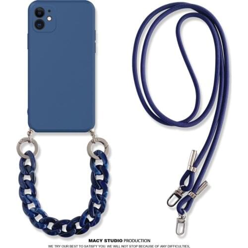For Xiaomi Mi A2 A3 8 SE 9 LITE Redmi 7A 8A Note 7 8T K30 K40 pro K20 Simple Luxury Crossbody Necklace Lanyard Chain phone case