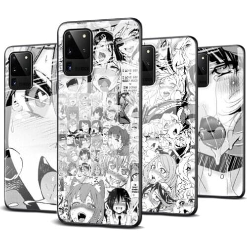 Tempered Glass Cover Anime Girl Cartoon Japan Cute For Samsung Galaxy S20 FE S10e S10 S9 S8 Ultra Plus Lite Plus 5G Phone Case