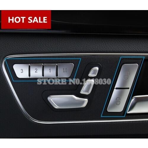 Inner Seat Memory Button Trim Cover 12pcs For Benz E Class Coupe W207 C207 2009-2016 Car accesories interior Car decoration