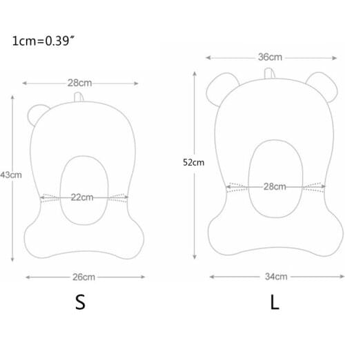 Baby Infant Bath Tub Pad Cushion Safety Seat Support Non-slip Bathtub Mat Newborn Shower Soft Chair