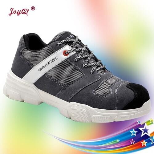 Dropshipping Women and Men Safety Shoes Work Sneakers Steel Toe Cap Anticollision Fashion Casua Plus Size ROXDIA Brand JOY-221