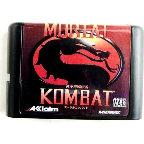 Mortal Kombat 16 bit MD Memory Card for Sega Mega Drive 2 for SEGA Genesis Megadrive