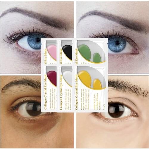 QYF Collagen Eye Mask Eye Anti-Aging Wrinkle Firming Serum Patches Dark Circle Puffiness Eye Bag Skin Care 5 Pair