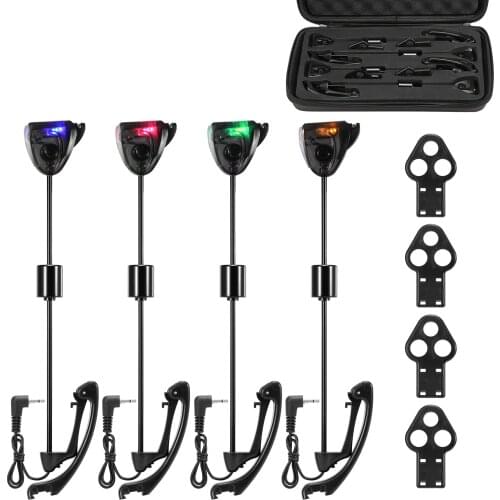 Lixada Fishing Swinger Set Carp Fishing Bite Indicator Swinger Digital Fishing Alarm LED Bite Indicator Illuminated Swinger