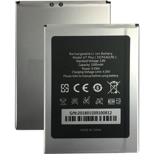 2021 New For Oukitel U7plus 2500mAh Battery for Oukitel U7 plus Bateria Batteries
