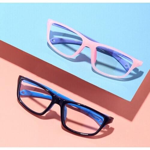 3-8 Year Old New Pebax Material Childrens Glasses Comfortable Flat Glasses Boys And Girls Transparent Glasses Frame Baby Gift