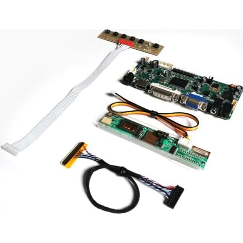 For LTN184KT02-S01/T01 CCFL LVDS 30Pin LCD monitor panel 18.4" 1680*945 M.NT68676 screen controller drive board VGA+DVI Kit