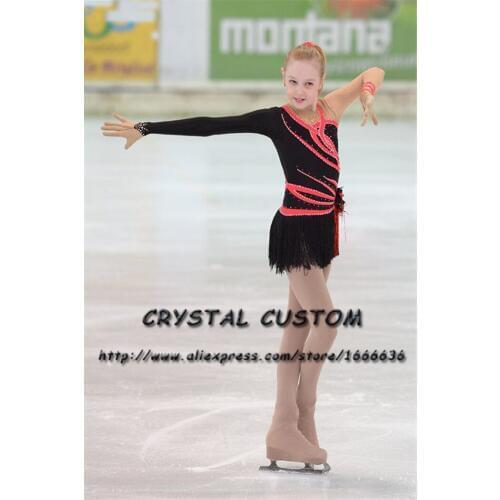Girls Figure Skating Dresses Graceful New Brand Custom Ice Skating Dresses For Competition DR4403