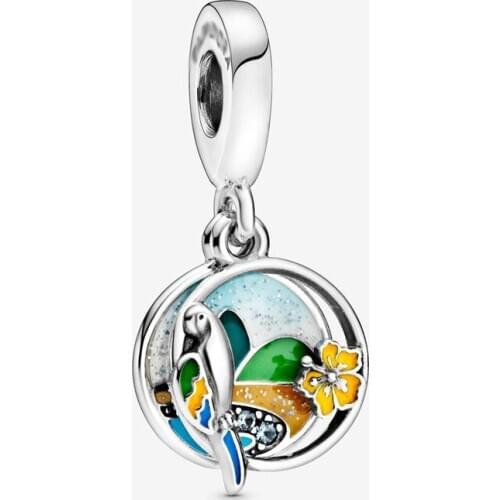 Brazil Beach And Parrot Pendant Wild Clavicle Chain Parrot Pendant Gift
