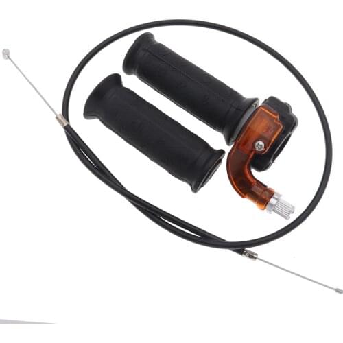 22mm Twist Throttle Handle Grip & Cable for 47cc 49cc Mini Pocket Dirt Bike Quad