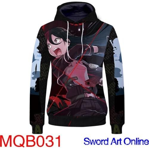 Sword Art Online SAO 3D Print Hoodies Men Hoodies Women Hip Hop Sweatshirt Pullovers Anime Clothes Streetwear High Quality