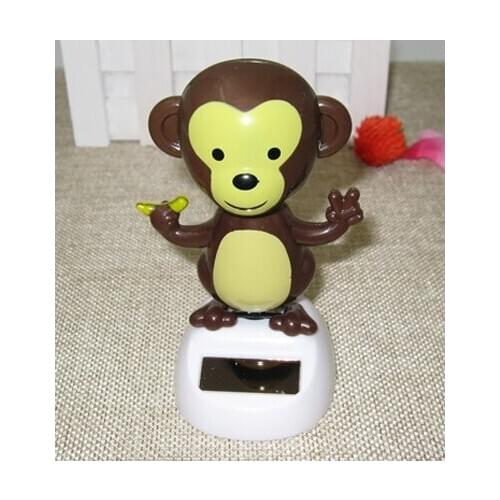 To furnishing articles toy Solar Toy Shake Head To Furnishing Articles Vehicle Interior Lovely Flowers Car Solar Little Monkey