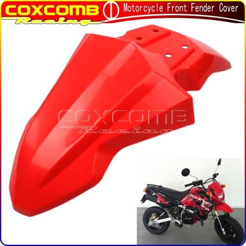 Black/Red/Blue Motocross Supermoto Plastic Front Fender Extender Mudguard Extension Mud Cover For Kawasaki Genuine KSR 110
