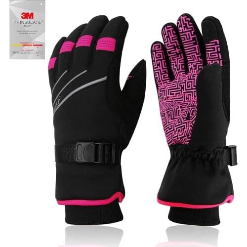 BIKINGMOREOK Waterproof Winter Gloves Cycling Gloves -30℉ Ski Gloves Snowboard Gloves,3M Thinsulate Thermal Gloves Cold Weather